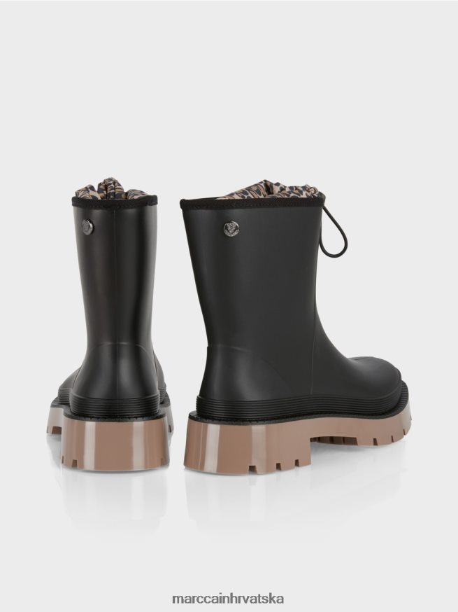 crno Marc Cain gumene gležnjače s leo podstavom obuća 4D66P41580