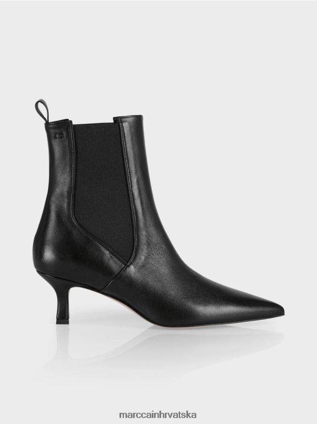 crno Marc Cain čipkaste gležnjače s umetkom obuća 4D66P41572