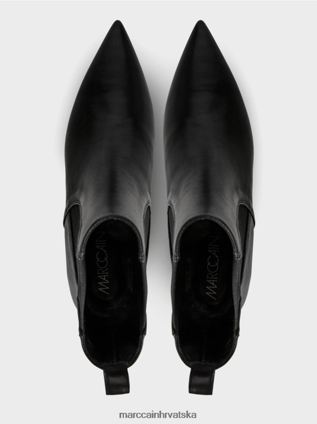 crno Marc Cain čipkaste gležnjače s umetkom obuća 4D66P41572