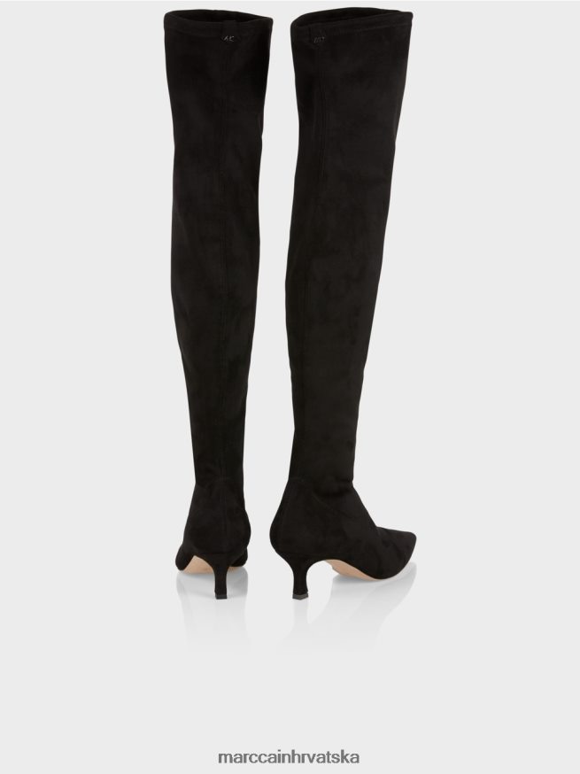 crno Marc Cain preko koljena s kitten heels obuća 4D66P41576