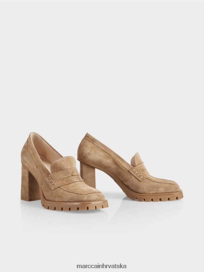 svijetle karamele Marc Cain cipele s blok petom obuća 4D66P41567