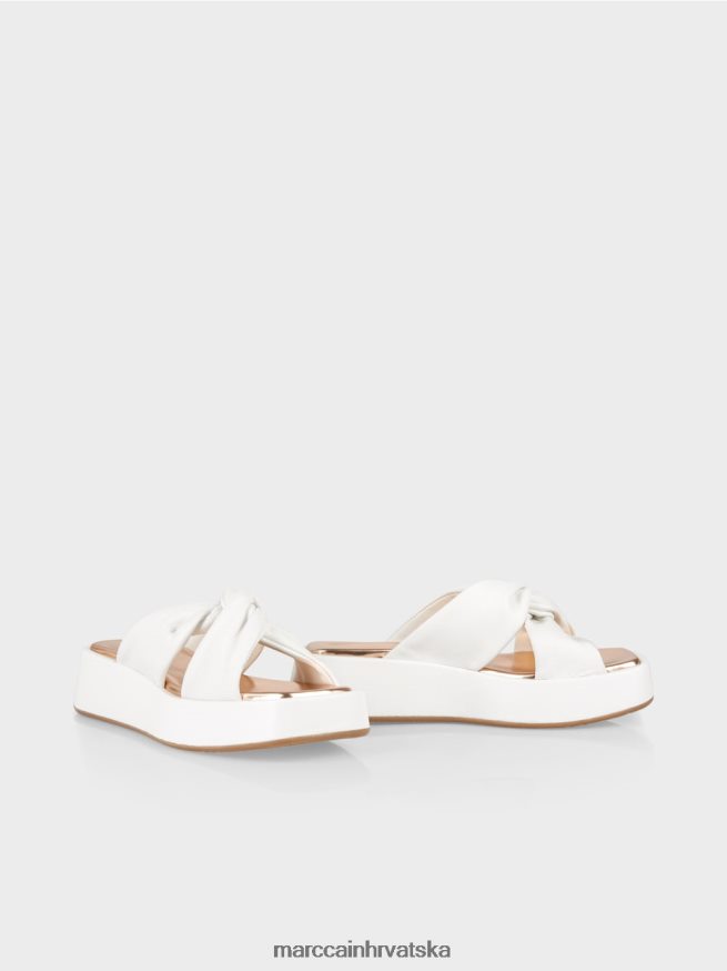 bijela Marc Cain sandale s detaljem čvorova obuća 4D66P41618
