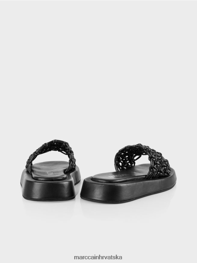 crno Marc Cain moderne sandale s platformom obuća 4D66P41606