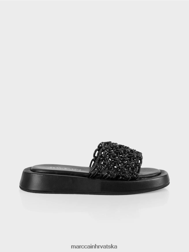 crno Marc Cain moderne sandale s platformom obuća 4D66P41606