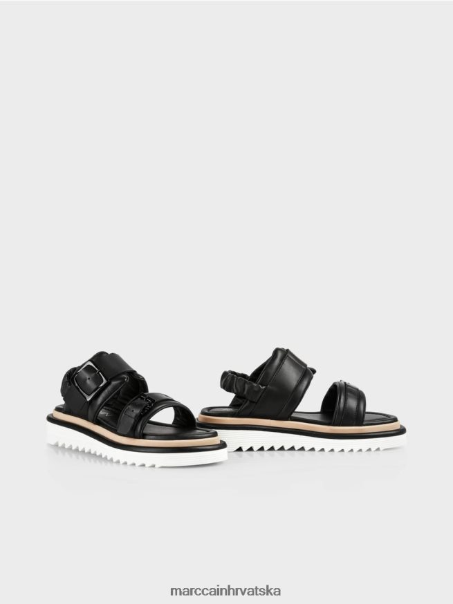 crno Marc Cain sandale s potplatom u kontrastnoj boji obuća 4D66P41653