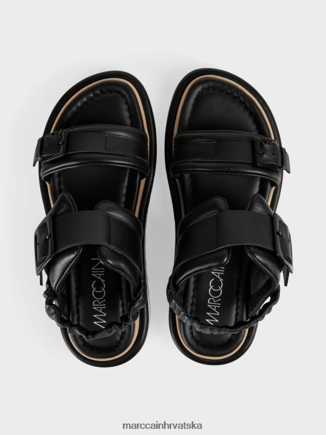 crno Marc Cain sandale s potplatom u kontrastnoj boji obuća 4D66P41653