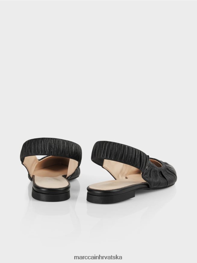 crno Marc Cain sandale s rastezljivim remenom obuća 4D66P41635