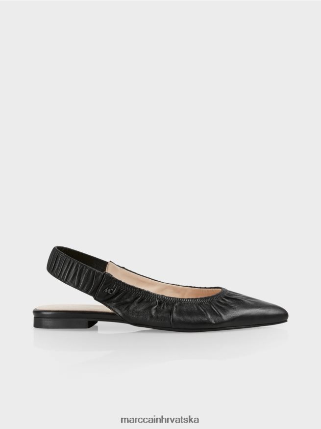 crno Marc Cain sandale s rastezljivim remenom obuća 4D66P41635