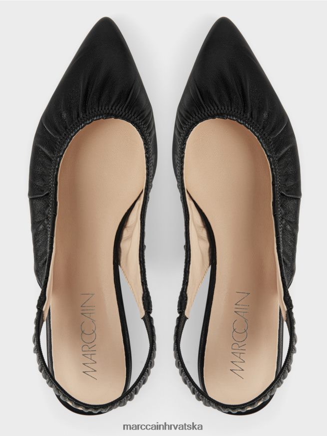 crno Marc Cain sandale s rastezljivim remenom obuća 4D66P41635