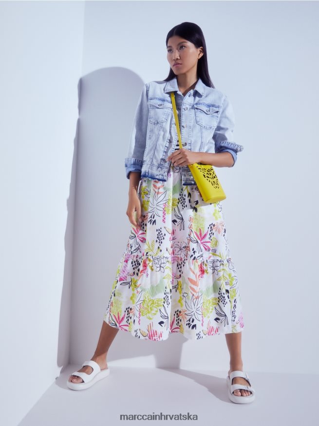 prljavo bijela Marc Cain sandale s okruglim potplatom obuća 4D66P41613