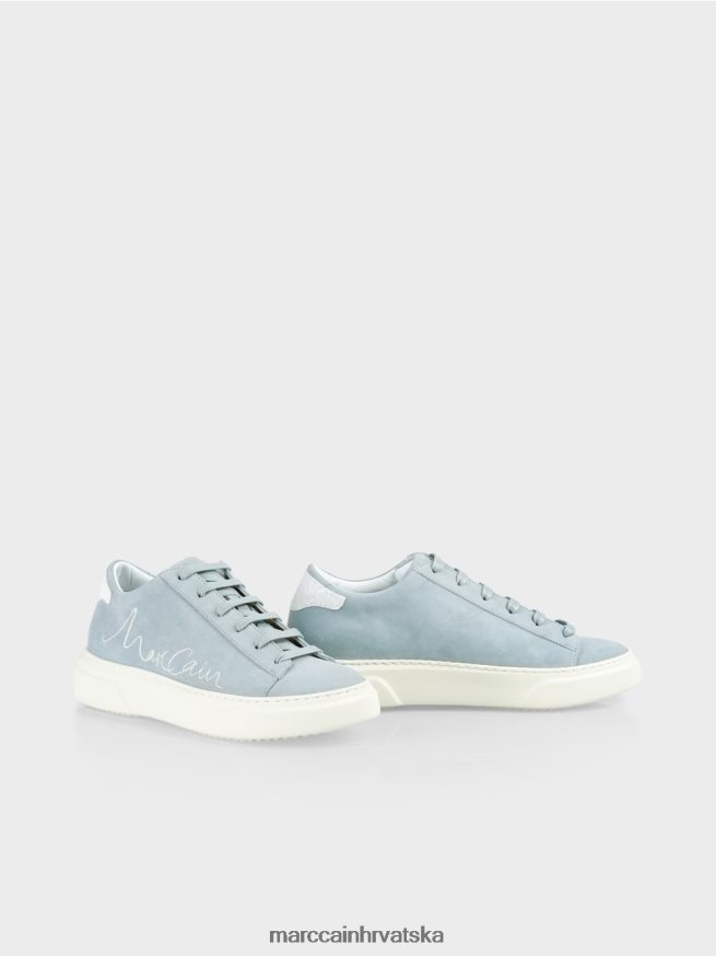 atmosferski plava Marc Cain tenisice na vezanje od brušene kože obuća 4D66P41640