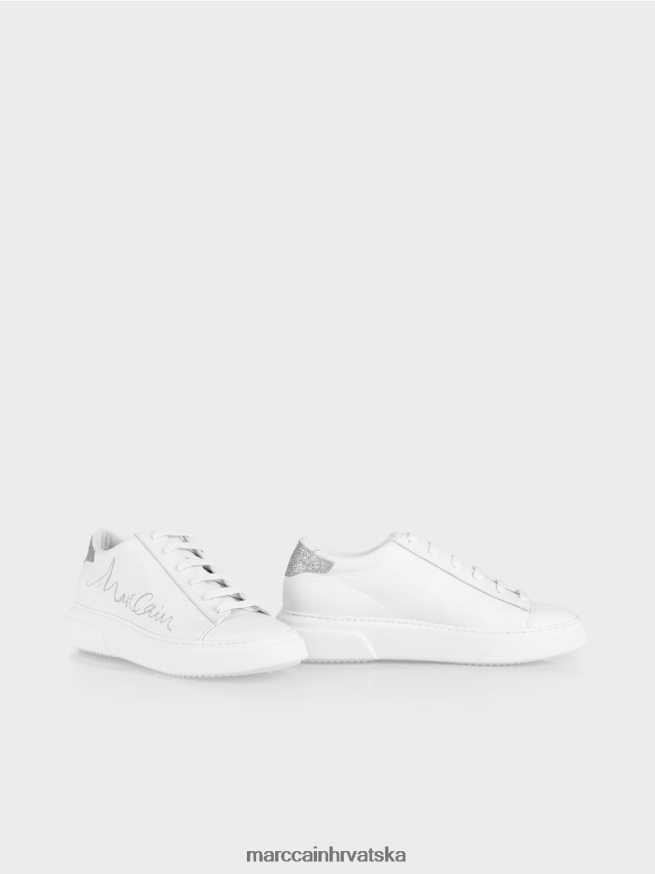 bijela Marc Cain tenisica na vezanje s natpisom obuća 4D66P41552