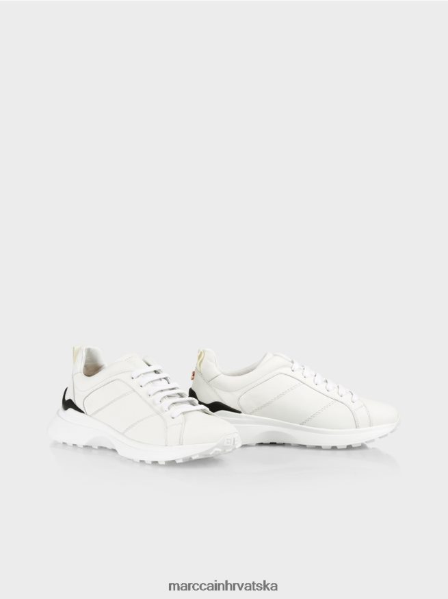 bijela Marc Cain tenisice na vezanje s kontrastnim detaljima obuća 4D66P41641