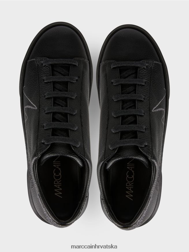 crno Marc Cain tenisica na vezanje s natpisom obuća 4D66P41593