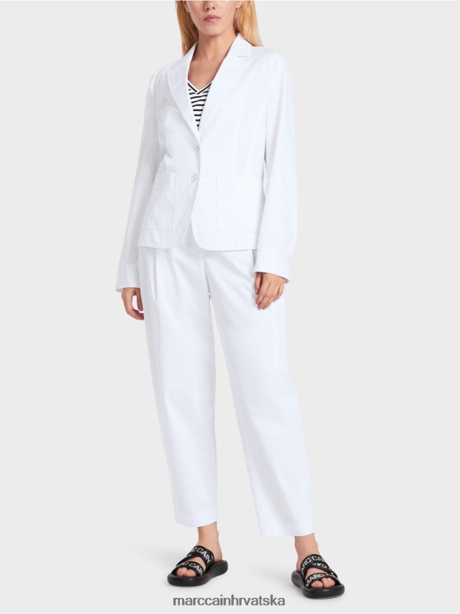 bijela Marc Cain figura zagrljaj sako "promislimo zajedno". odjeća 4D66P4178