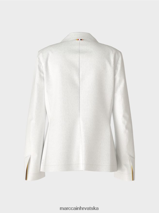 bijela Marc Cain jaki blejzer s lanom odjeća 4D66P4183