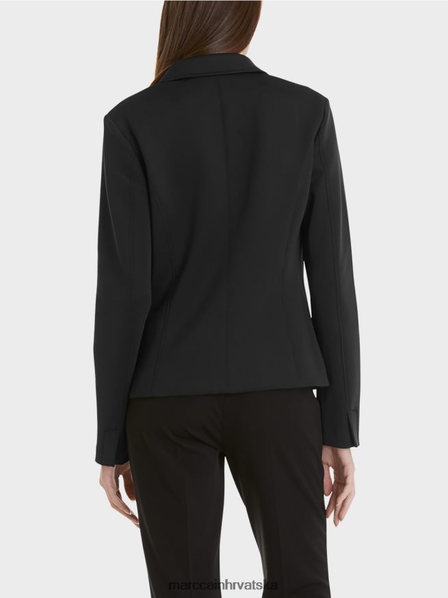 crno Marc Cain blejzer s našivenim džepovima odjeća 4D66P4212