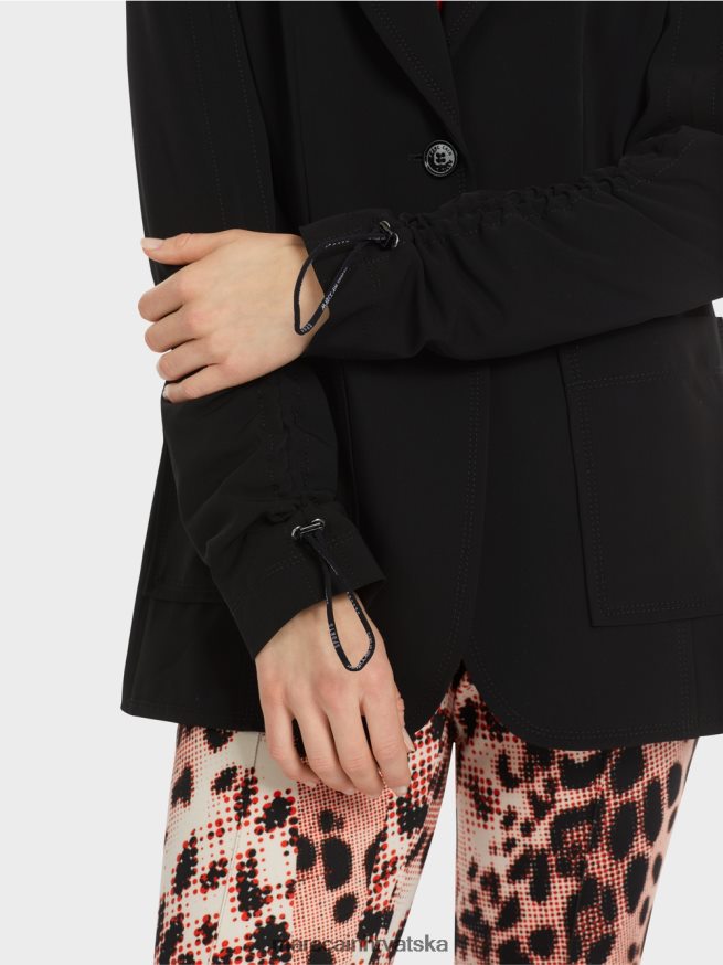 crno Marc Cain krojeni blejzer odjeća 4D66P4158