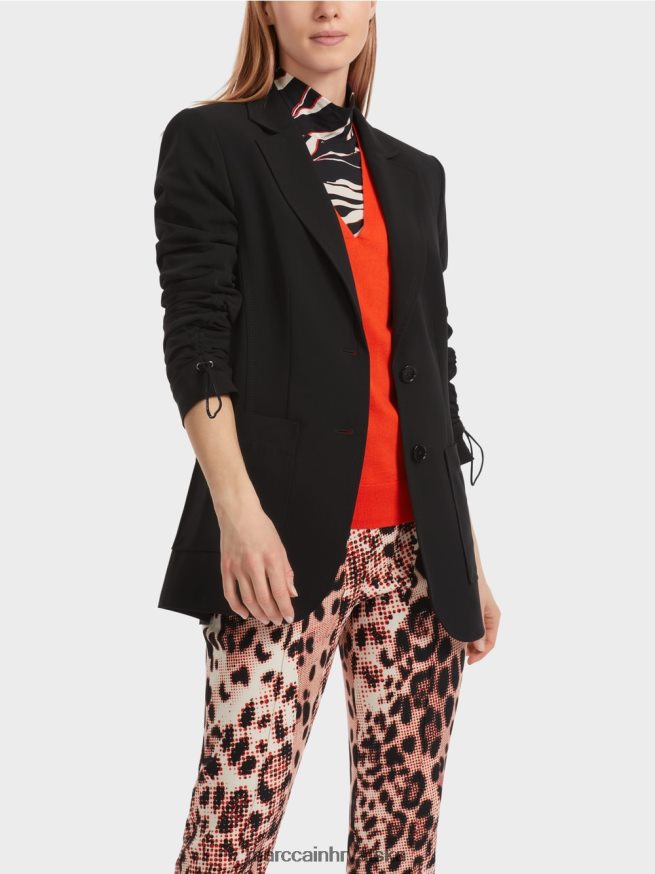 crno Marc Cain krojeni blejzer odjeća 4D66P4158