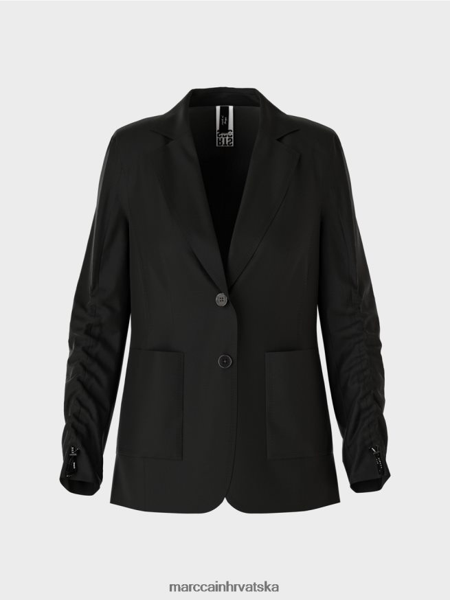 crno Marc Cain krojeni blejzer odjeća 4D66P4158
