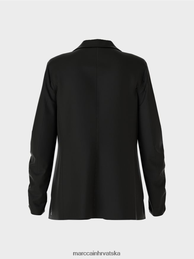 crno Marc Cain krojeni blejzer odjeća 4D66P4158