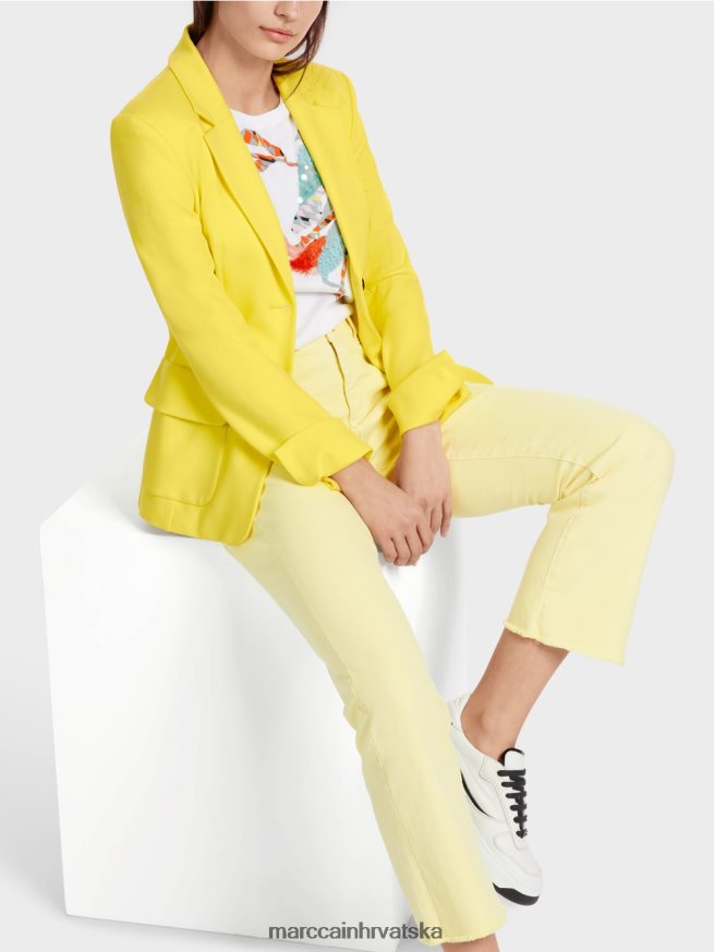 meki limun Marc Cain blejzer s princez šavovima odjeća 4D66P4172