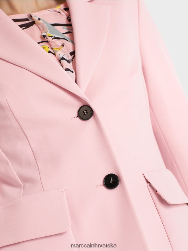 nježno puder roza Marc Cain blejzer s princez šavovima odjeća 4D66P4171