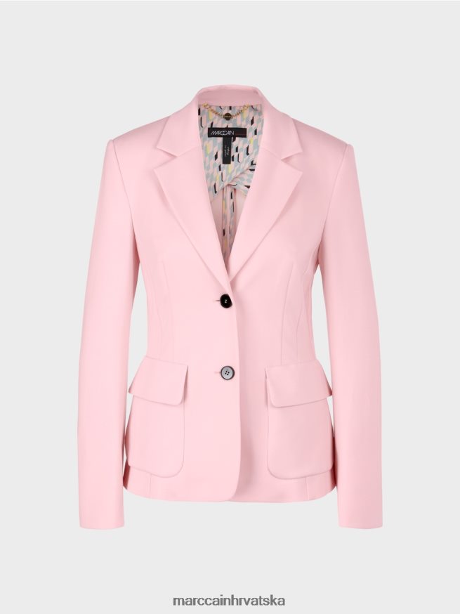 nježno puder roza Marc Cain blejzer s princez šavovima odjeća 4D66P4171