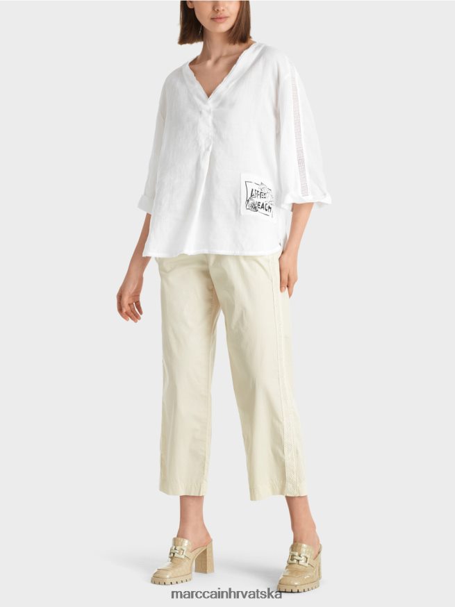 bijela Marc Cain bluza s aplikacijom "apres beach". odjeća 4D66P4939