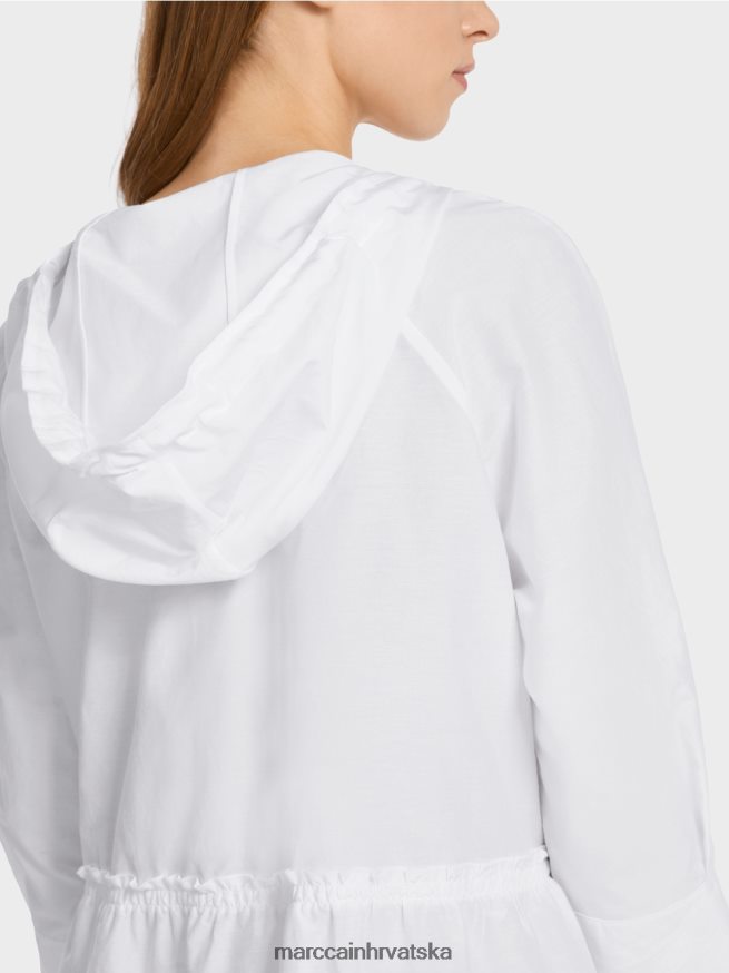 bijela Marc Cain casual bluza s elegantnom svilom odjeća 4D66P4933