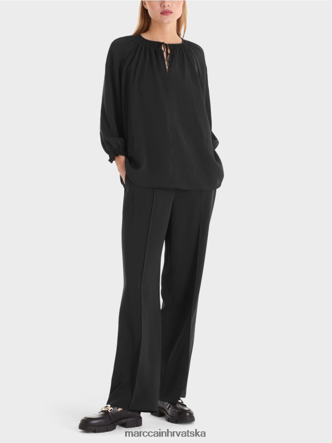 crno Marc Cain bluza "promislimo zajedno" odjeća 4D66P4900