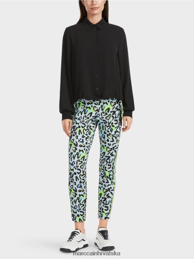 crno Marc Cain bluza s uzicom odjeća 4D66P4876