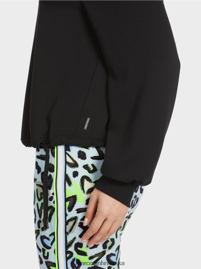 crno Marc Cain bluza s uzicom odjeća 4D66P4876