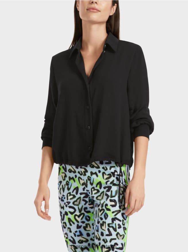 crno Marc Cain bluza s uzicom odjeća 4D66P4876