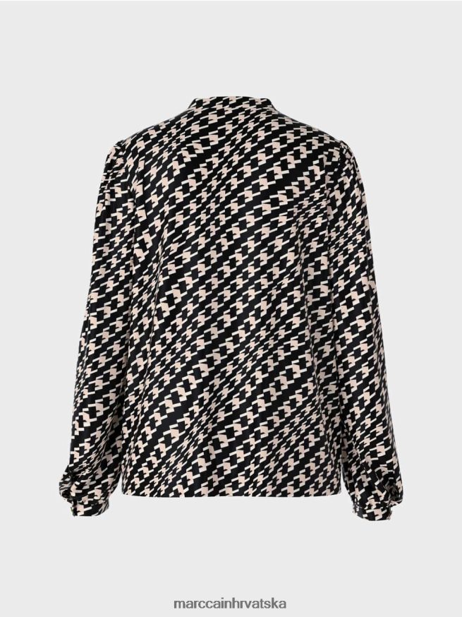 crno Marc Cain bluza u geometrijskom uzorku odjeća 4D66P41005