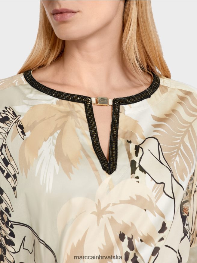 duboki pijesak Marc Cain duga, lepršava bluza odjeća 4D66P4950