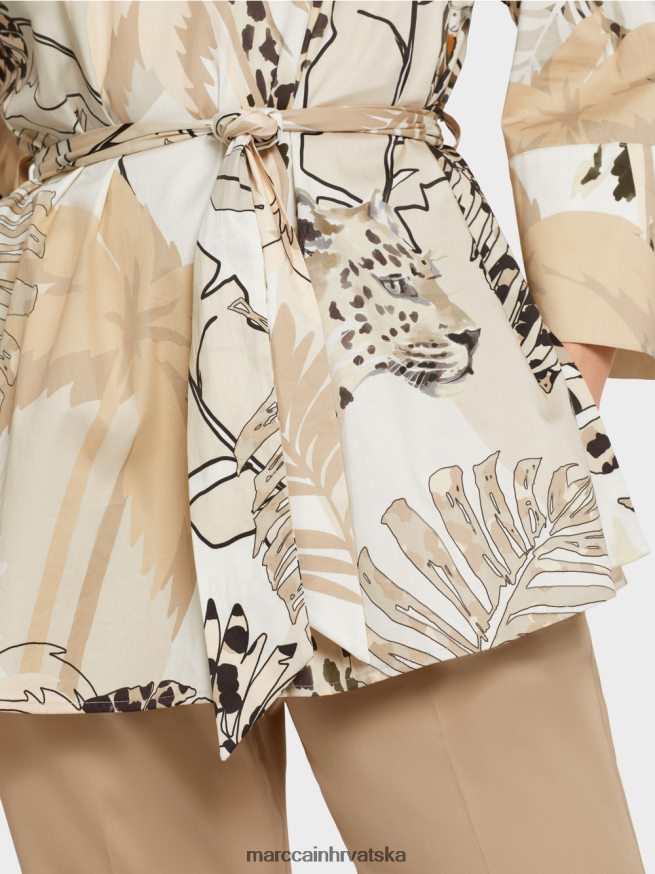 duboki pijesak Marc Cain duga, lepršava bluza odjeća 4D66P4950