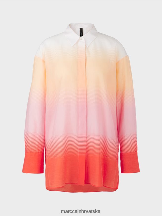 jarko ružičasta Marc Cain elegantna bluza sa svilom odjeća 4D66P4975