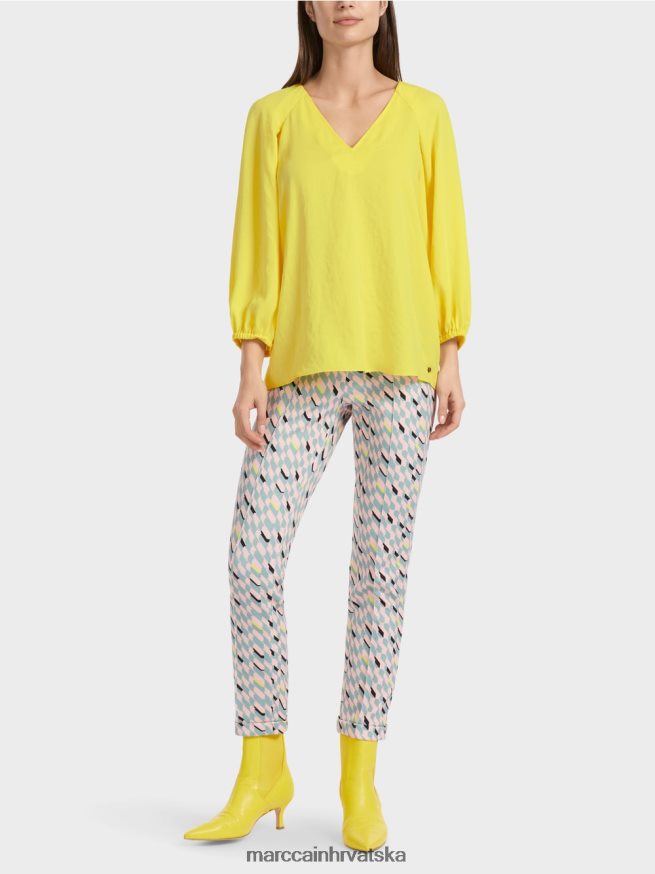 meki limun Marc Cain v-izrez "promislite zajedno bluzu odjeća 4D66P4880