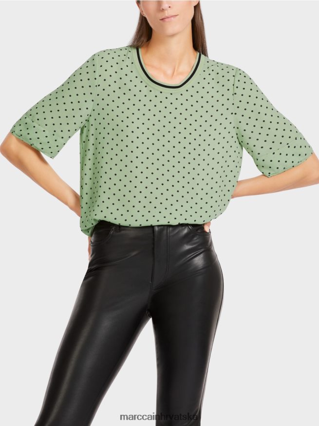 metvica u prahu Marc Cain top u stilu bluze s točkicama odjeća 4D66P41014