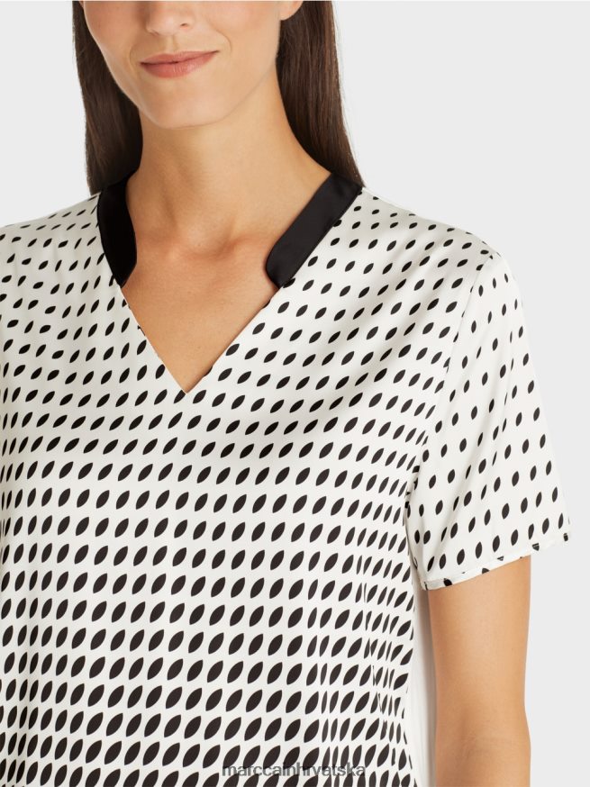 nova čisto roza Marc Cain bluza košulja s mješavinom uzoraka odjeća 4D66P4994