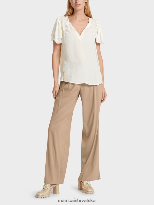 prljavo bijela Marc Cain "rethink together" top u stilu bluze odjeća 4D66P4951