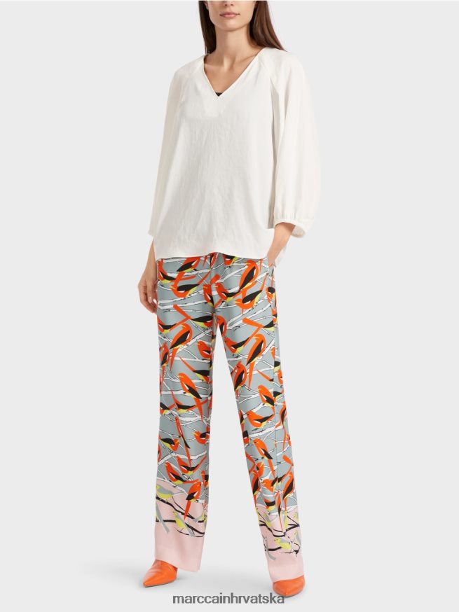 prljavo bijela Marc Cain v-izrez "promislite zajedno bluzu odjeća 4D66P4891