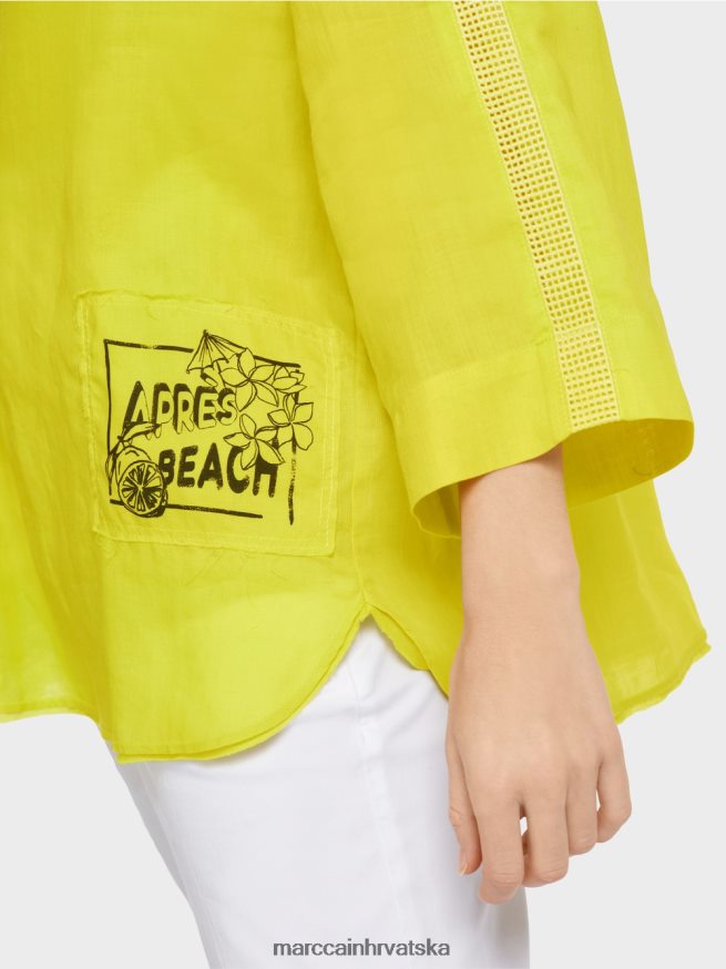 svijetla limetada Marc Cain bluza s aplikacijom 