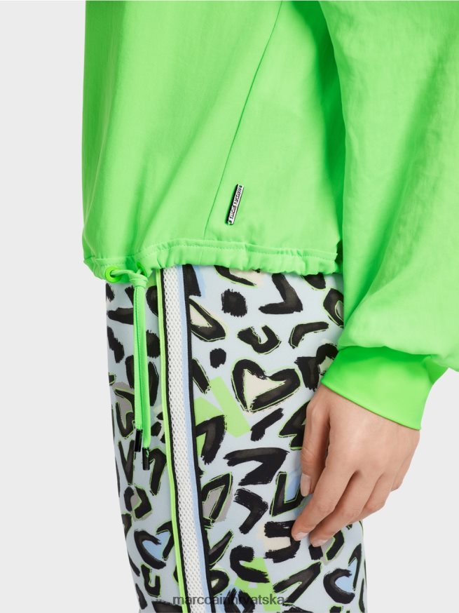 svijetlo šokantno zelena Marc Cain bluza s uzicom odjeća 4D66P4875