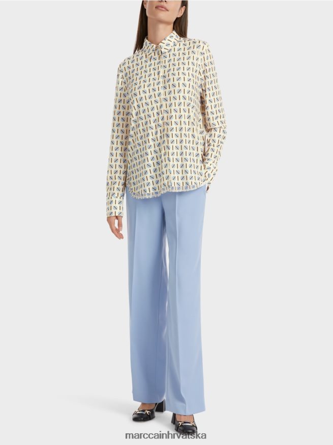 tamna krema Marc Cain bluza s printom odjeća 4D66P4852