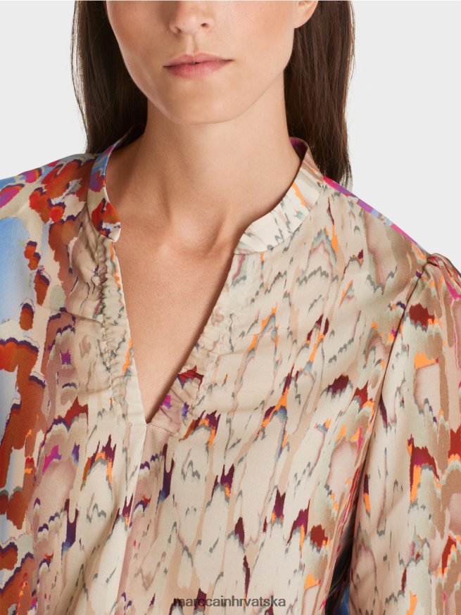 tamno ljetno nebo Marc Cain bluza s printom mix odjeća 4D66P4864