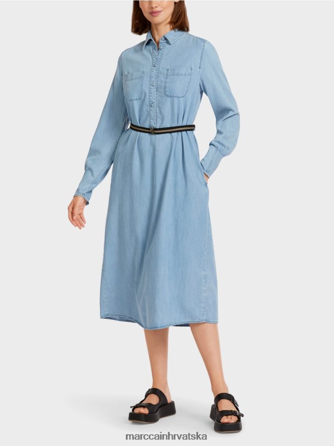 beba plava Marc Cain haljinu "promislimo zajedno". odjeća 4D66P4102