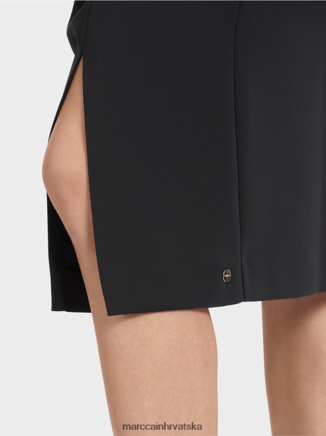 crno Marc Cain haljina na omot odjeća 4D66P446