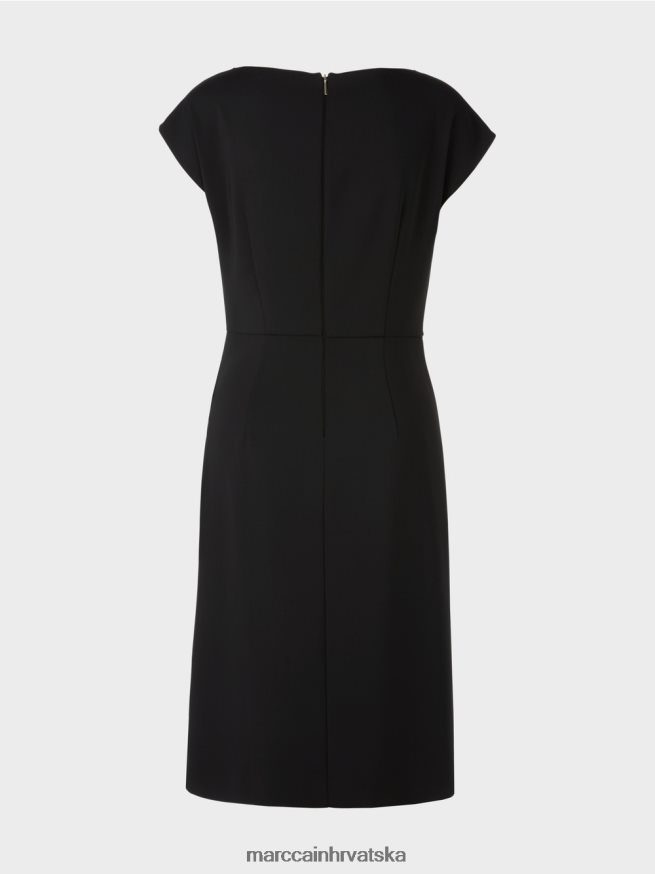 crno Marc Cain haljina na omot odjeća 4D66P446